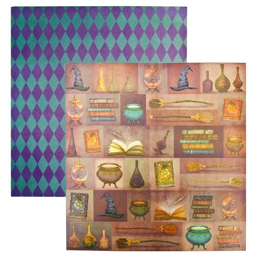 Papel de Scrapbook Bruxo Magia