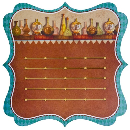 Papel de Scrapbook Recortado Bruxo Estilizado