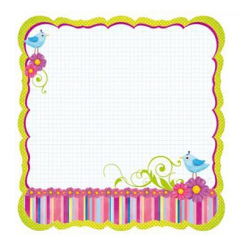 Papel de Scrapbook Passaros Estilizados Recortado