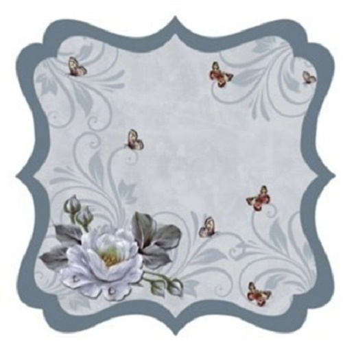 Papel de Scrapbook Rosas Brancas Recortado