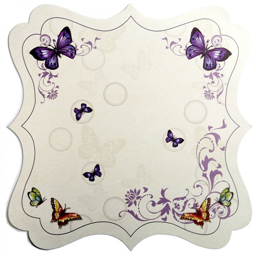 Papel de Scrapbook Borboletas Recortado