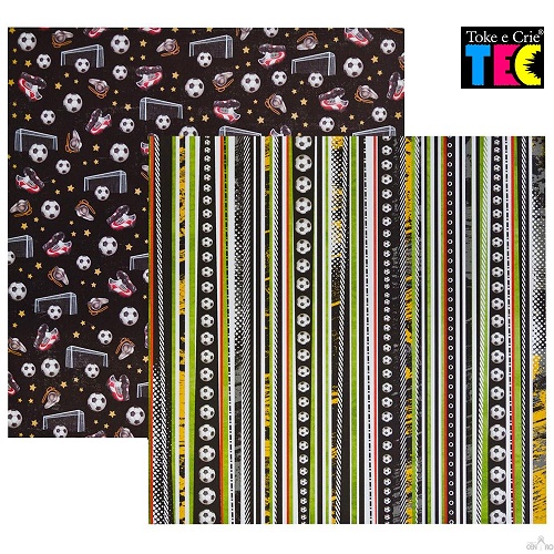 Papel de Scrapbook Futebol Listas