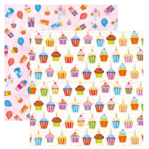 Papel de Scrapbook Cupcakes