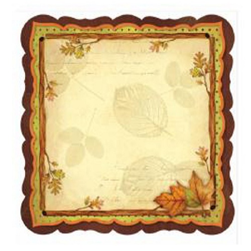 Papel de Scrapbook Folhas de Outono