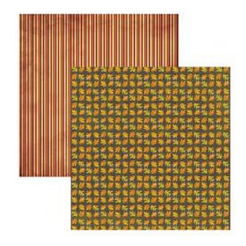 Papel de Scrapbook Folhas de Outono Mini