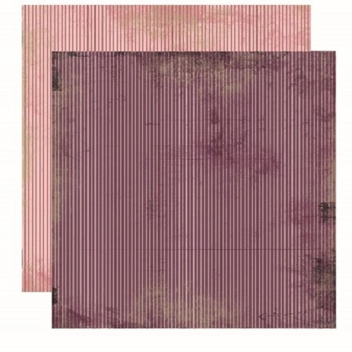 Papel de Scrapbook Vintage Lilás Listras