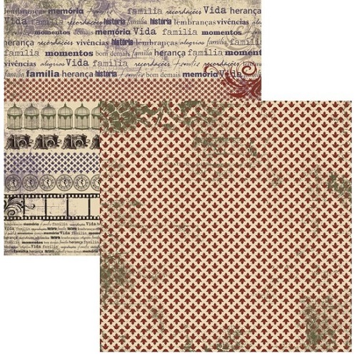 Papel de Scrapbook Vintage Acessorios