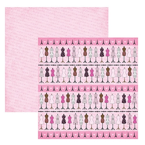 Papel de Scrapbook Paris Fashion