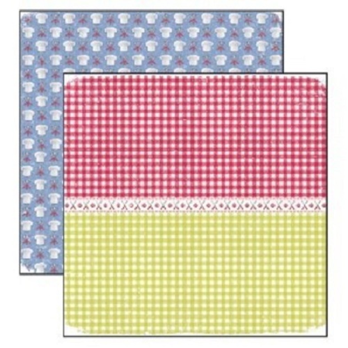 Papel de Scrapbook Retro Xadrez