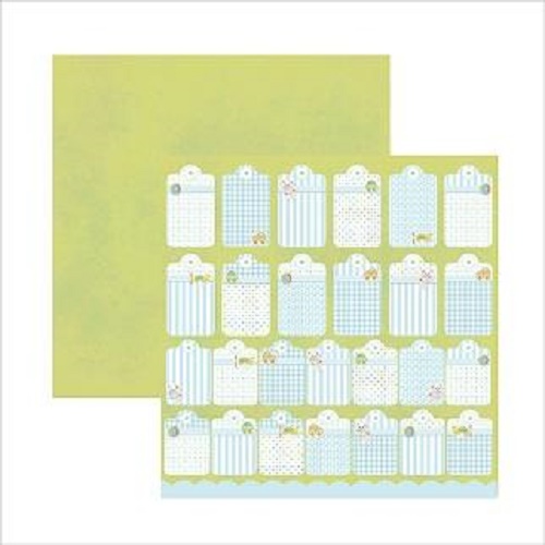 Papel de Scrapbook Bebé Menino Tags