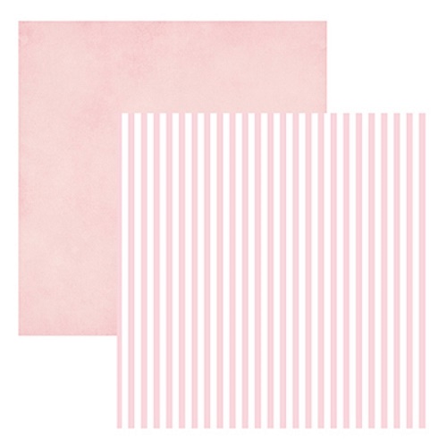 Papel de Scrapbook Bebé Menina Listras