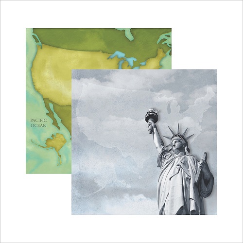 Papel de Scrapbook Nova York Destino