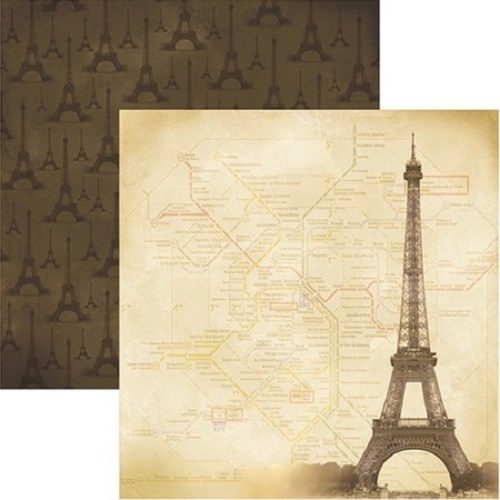 Papel de Scrapbook Paris Destino