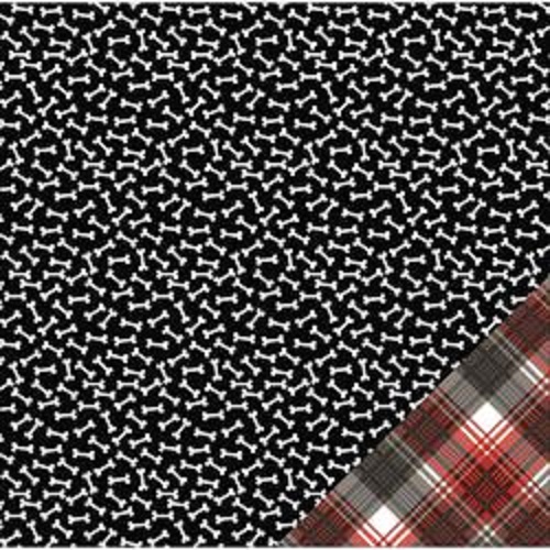 Papel Scrap Ossos e Xadrez