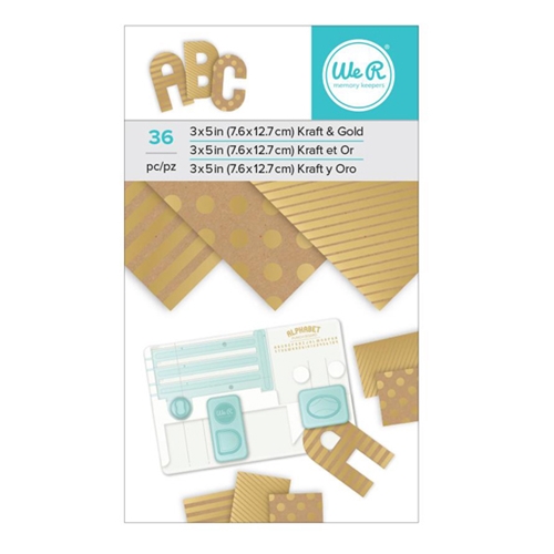 Bloco Papel Kraft e Ouro