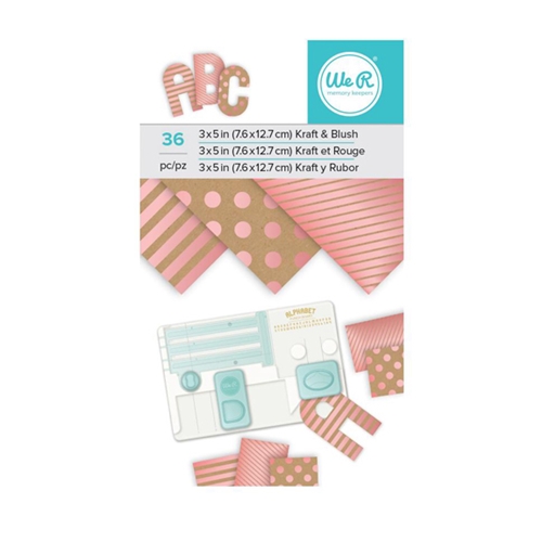 Bloco Papel Kraft e Blush