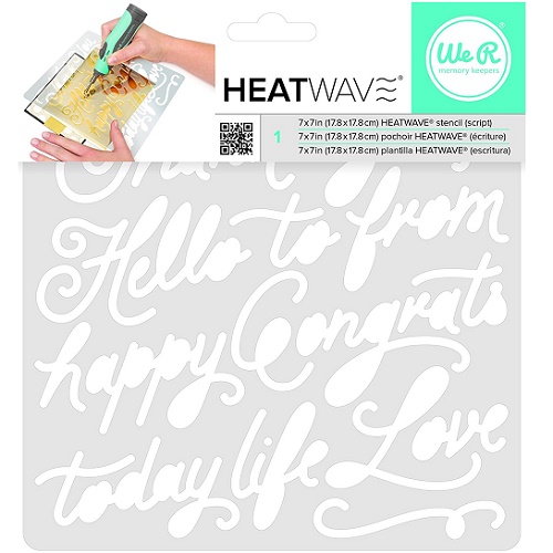 Stencil Hello 17.8x17.8