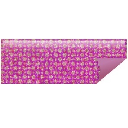 Eva Estampado Cristal Bolas Rosa/Prata