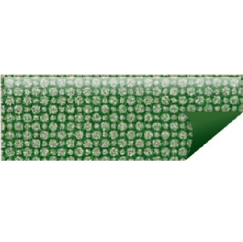 Eva Estampado Cristal Bolas Verde/Prata