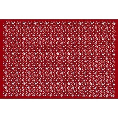 Eva Estampado Cor Estrelas Vermelho