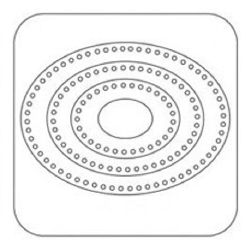 Régua Costura Oval Natalina