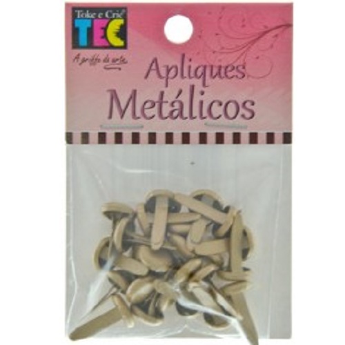 Aplique Metálico Ouro (25pç)