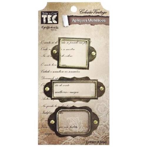 Aplique Metálico  Clássico