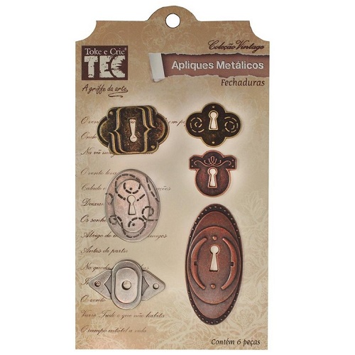 Aplique Metálico Fechadura