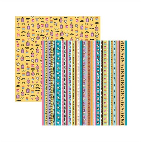 Papel de Scrapbook Familia Barrinhas