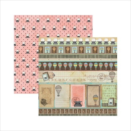 Papel de Scrapbook Faixas Antigas