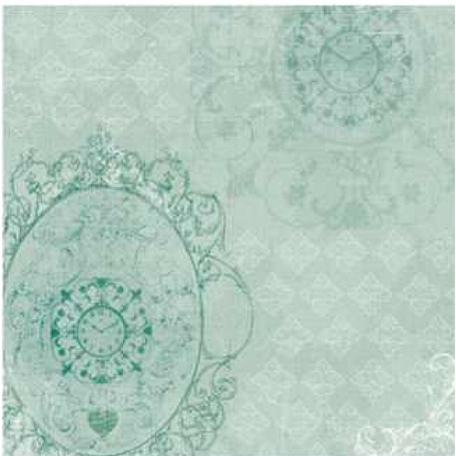 Papel de Scrapbook Simples Relógio Antigo