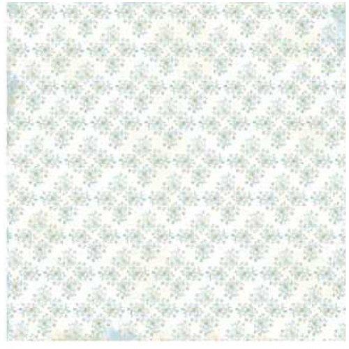 Papel de Scrapbook Simples Turquesa Florida