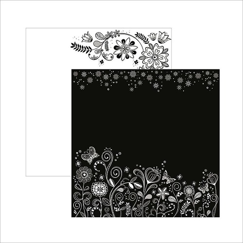 Papel de Scrapbook Floral BP Flores