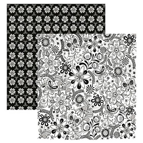 Papel de Scrapbook Floral BP Flores