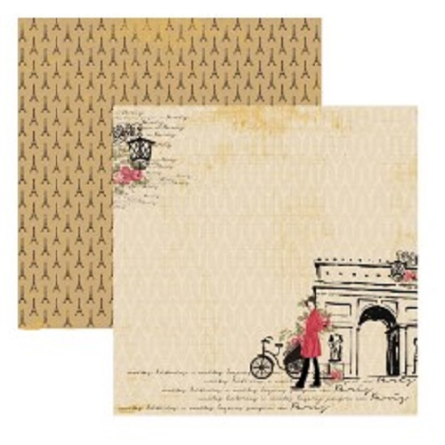 Papel de Scrapbook Paris Fashion Arco
