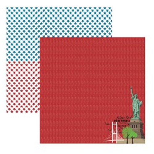Papel de Scrapbook New York Estátua