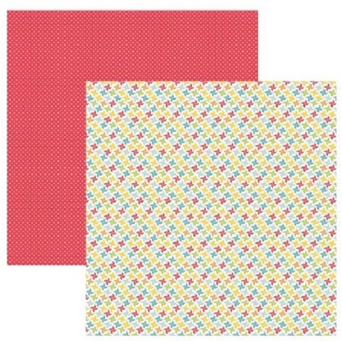 Papel de Scrapbook Aniversário Cataventos