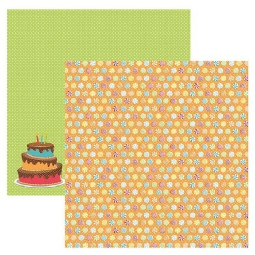 Papel de Scrapbook Aniversário Balinhas