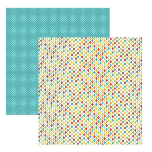 Papel de Scrapbook Aniversário Losangos