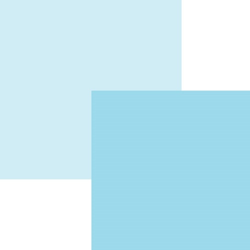 Papel de Scrapbook Azul Bebé Flor