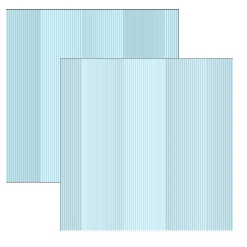 Papel de Scrapbook Azul Bebé Listras