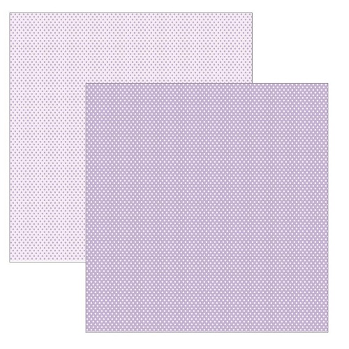 Papel de Scrapbook Lilás Poá