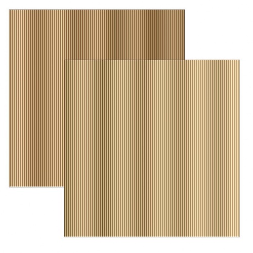 Papel de Scrapbook Castanho Listras