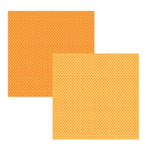 Papel de Scrapbook Laranja Poá