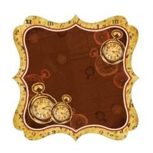 Papel de Scrapbook Recortado Relógios