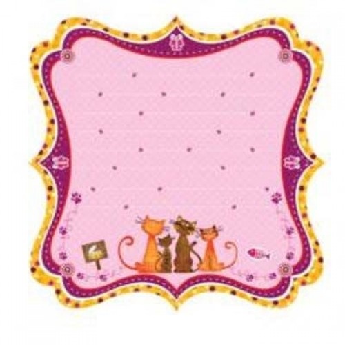 Papel de Scrapbook Recortado Gatos