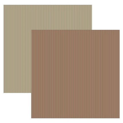 Papel de Scrapbook Verde Agua Listras