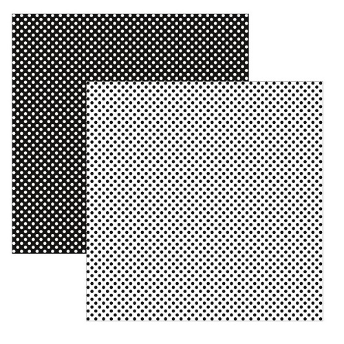 Papel de Scrapbook PB Poá Grande