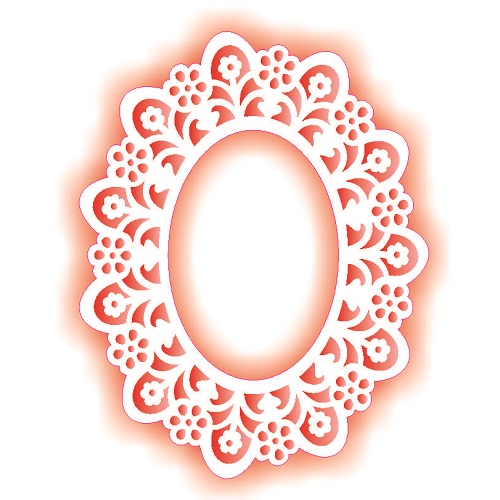 Stencil Opa 15x20 Moldura Renda