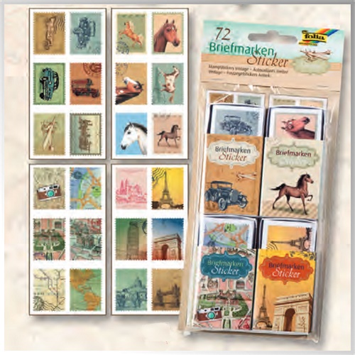 Stickers Selos Vintage 72 Stickers